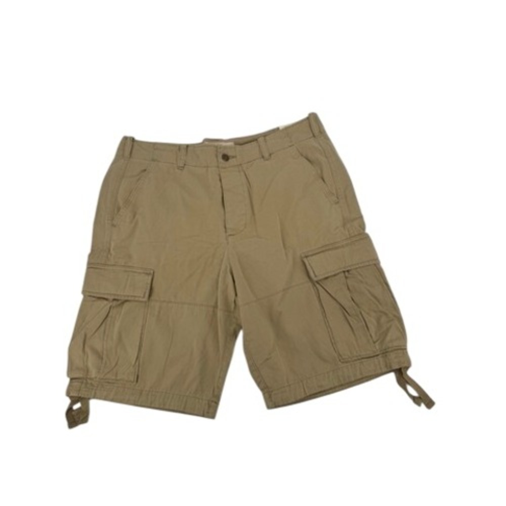 Abercrombie & Fitch Y2K Military Style Cargo Shorts Mens 36 Khaki Tan 10in New